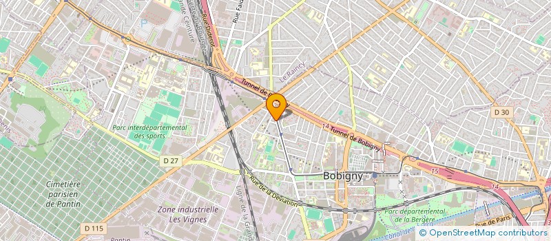 localisation de l'entreprise EMMO  BOBIGNY