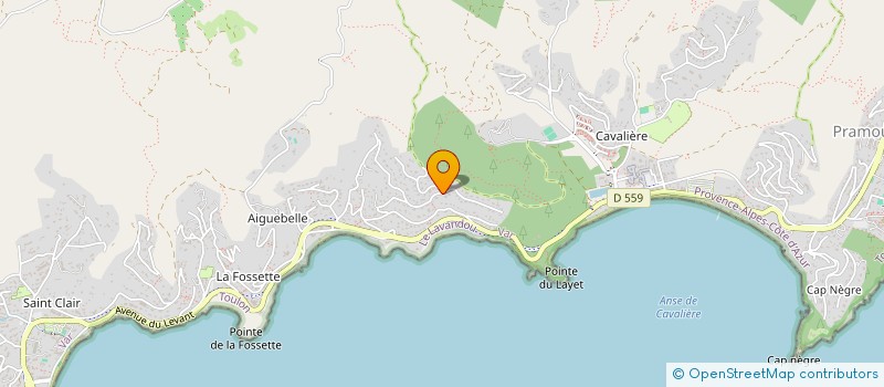 localisation de l'entreprise EMMU INVESTISSEMENTS à LE LAVANDOU