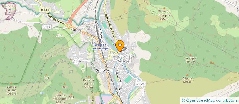 localisation de l'entreprise EMMY à TARASCON-SUR-ARIEGE