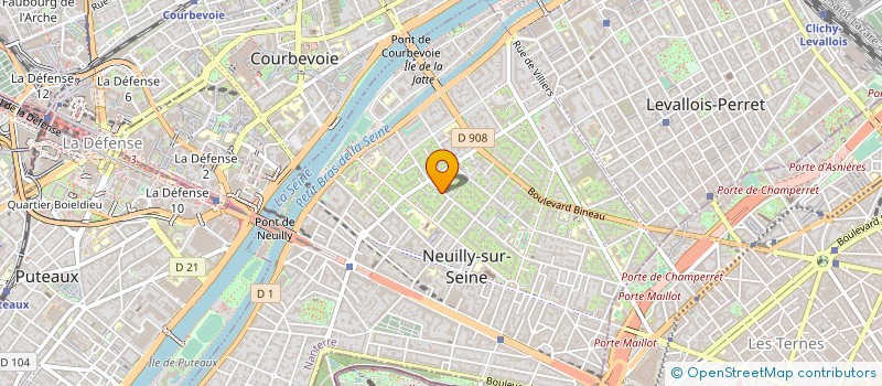localisation de l'entreprise EMMYSHA à NEUILLY-SUR-SEINE