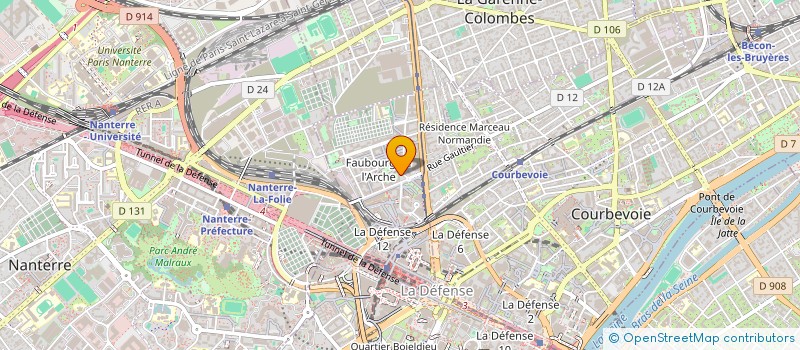 localisation de l'entreprise EMO à COURBEVOIE