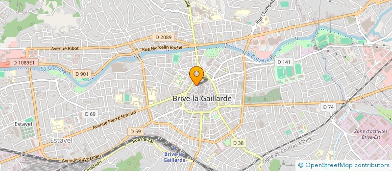 localisation de l'entreprise EMODECO à BRIVE-LA-GAILLARDE