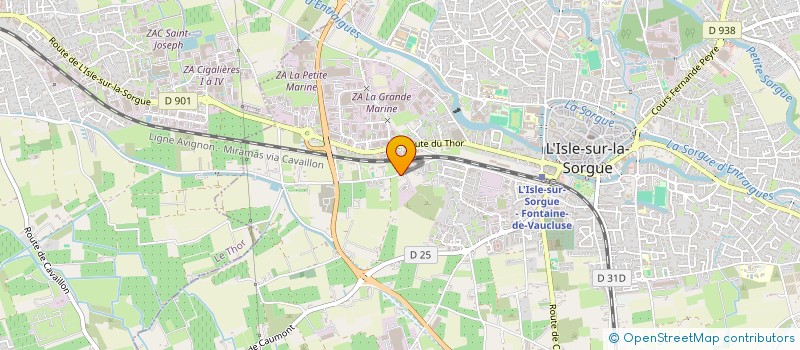 localisation de l'entreprise EMOL  L'ISLE-SUR-LA-SORGUE