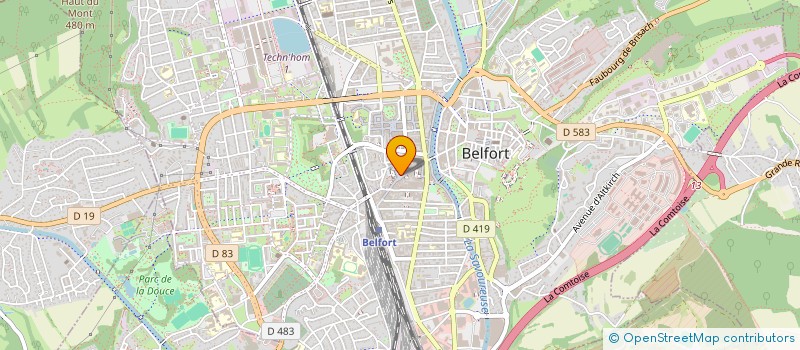 localisation de l'entreprise EMON  BELFORT
