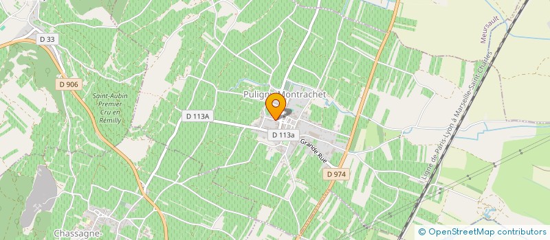 localisation de l'entreprise EMONCA à PULIGNY-MONTRACHET