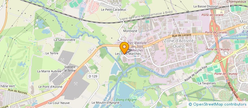 localisation de l'entreprise EMONEHP ARCHITECTEURS  VEZIN-LE-COQUET