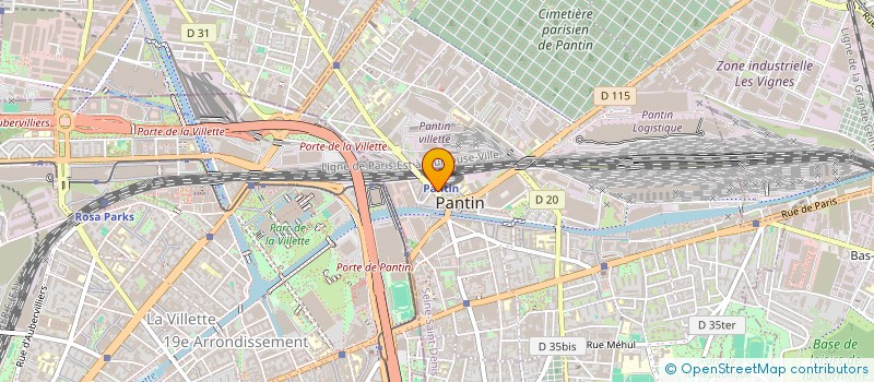 localisation de l'entreprise EMOR  PANTIN