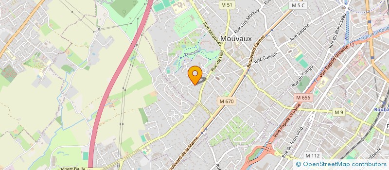 localisation de l'entreprise EMORIF & CO à MOUVAUX