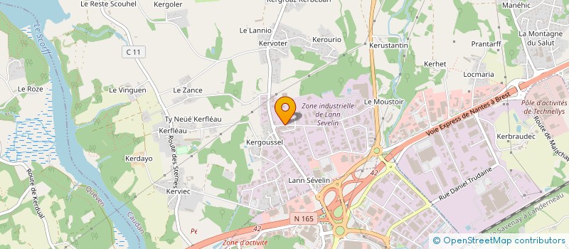 localisation de l'entreprise EMOTECH à CAUDAN