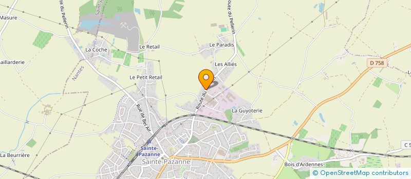 localisation de l'entreprise EMOTI'COLORS à SAINTE-PAZANNE