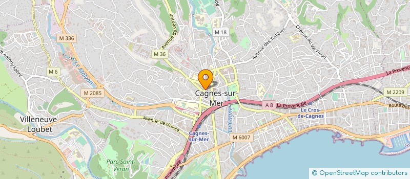 localisation de l'entreprise EMOTION BAKERY à CAGNES-SUR-MER