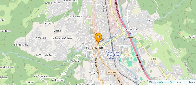 localisation de l'entreprise EMOTION D'INTERIEUR à SALLANCHES