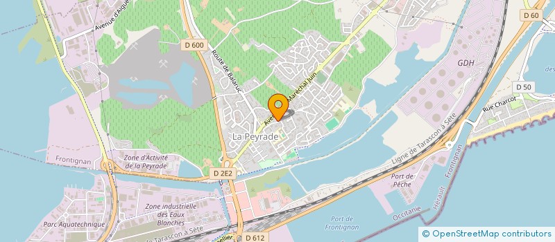 localisation de l'entreprise EMOTION SPORT EVENEMENT à FRONTIGNAN