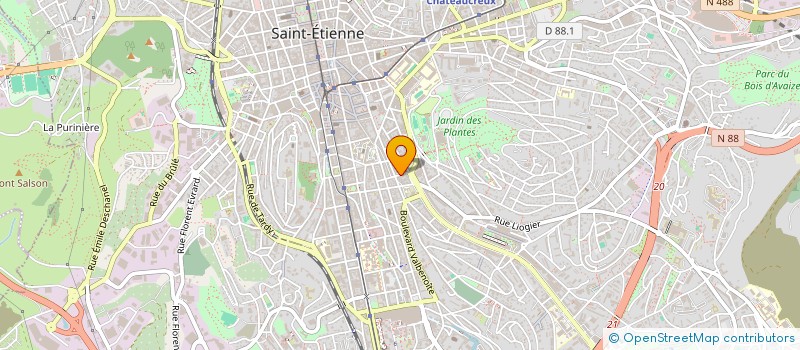 localisation de l'entreprise EMOTIONS CINEMAS BSC  SAINT-ETIENNE