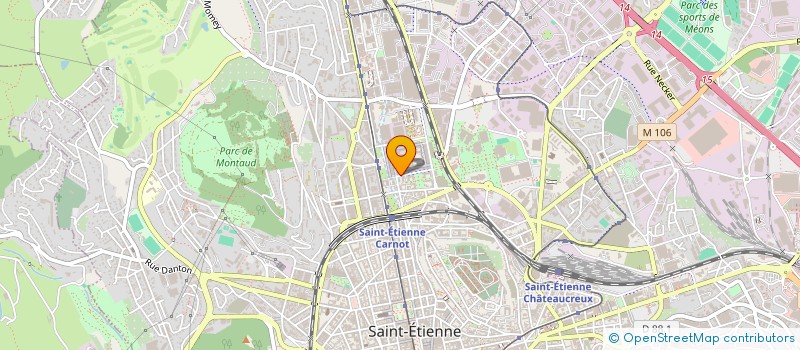 localisation de l'entreprise EMOTIONS GROUPE  SAINT-ETIENNE