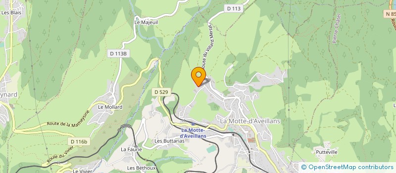 localisation de l'entreprise EMOTIONS SUCREES  LA MOTTE-D'AVEILLANS