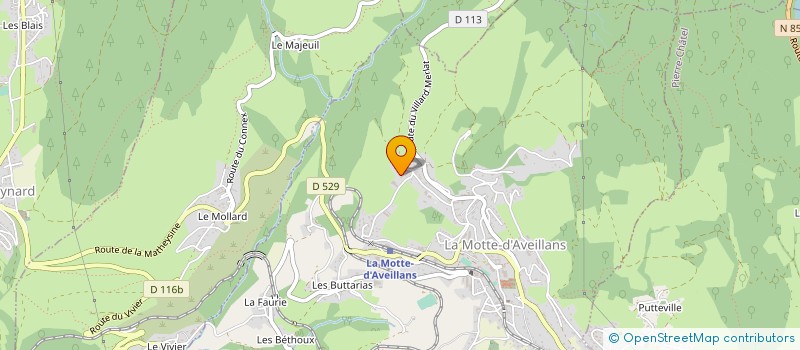 localisation de l'entreprise EMOTIONS SUCREES EYBENS  LA MOTTE-D'AVEILLANS