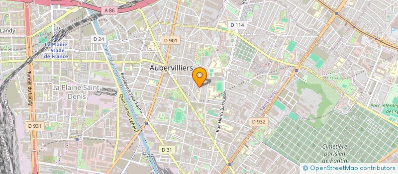 localisation de l'entreprise EMOUNA LEEBA  AUBERVILLIERS