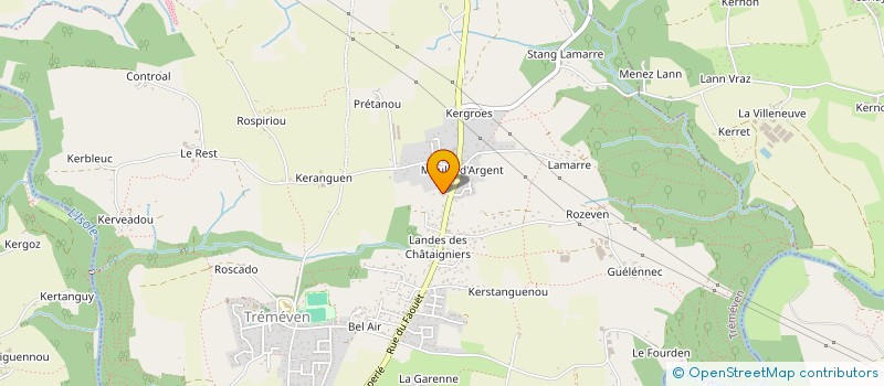 localisation de l'entreprise EMOUSPAPILLES  TREMEVEN