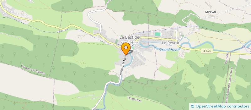 localisation de l'entreprise EMOUSSION à LA BASTIDE-SUR-L'HERS