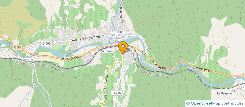 localisation de l'entreprise EMOVIM  SAILLANS