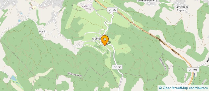 localisation de l'entreprise EMP  VILLEMOIRIEU