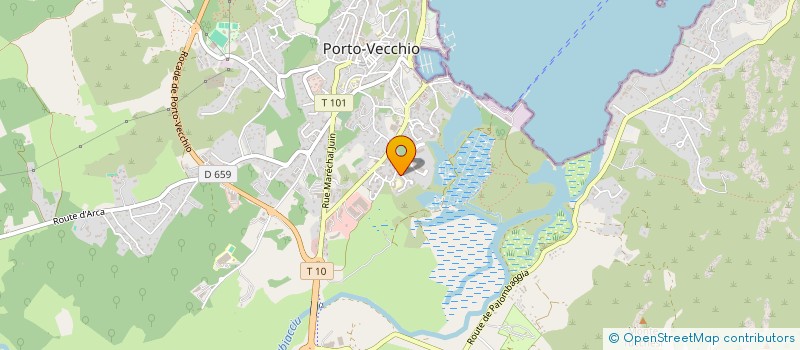 localisation de l'entreprise EMP  PORTO-VECCHIO