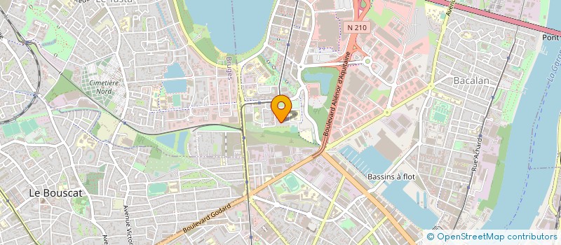 localisation de l'entreprise EMP (ENTREPRISE MACONNERIE PEINTURE)  BORDEAUX