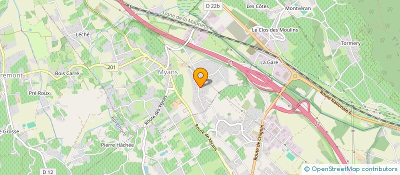 localisation de l'entreprise EMP2A  MYANS