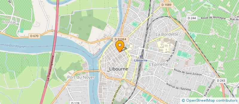 localisation de l'entreprise EMPAGA  LIBOURNE