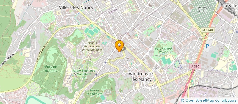 localisation de l'entreprise EMPATHEX  VANDUVRE-LES-NANCY