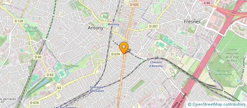 localisation de l'entreprise EMPATIA à ANTONY