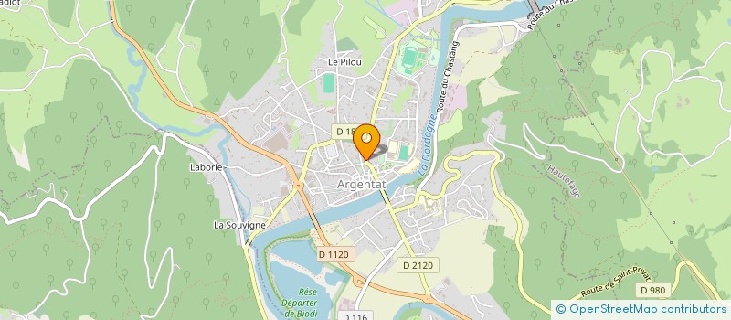 localisation de l'entreprise EMPAU à ARGENTAT-SUR-DORDOGNE