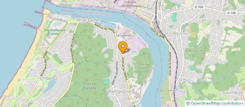 localisation de l'entreprise EMPEREUR 142  ANGLET