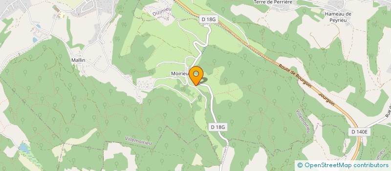 localisation de l'entreprise EMPI  VILLEMOIRIEU