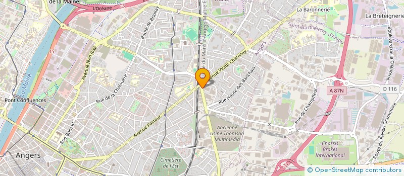 localisation de l'entreprise EMPIRE 49 à ANGERS
