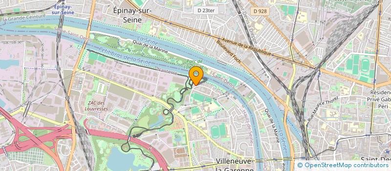 localisation de l'entreprise EMPIRE à VILLENEUVE-LA-GARENNE