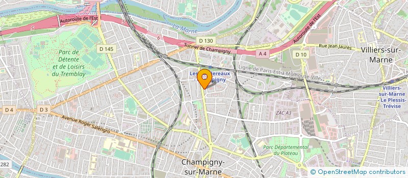 localisation de l'entreprise EMPIRE EVENTS à CHAMPIGNY-SUR-MARNE