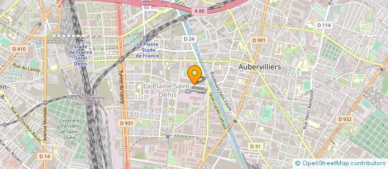 localisation de l'entreprise EMPIRE GROUPE  AUBERVILLIERS