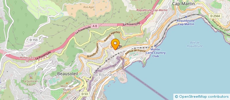localisation de l'entreprise EMPIRE HOLDING à ROQUEBRUNE-CAP-MARTIN