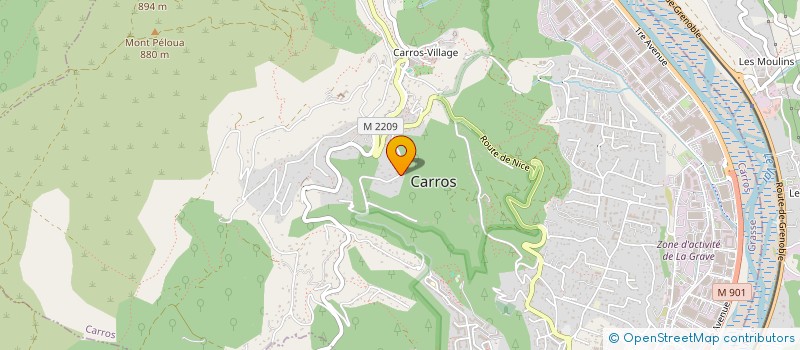 localisation de l'entreprise EMPL à CARROS