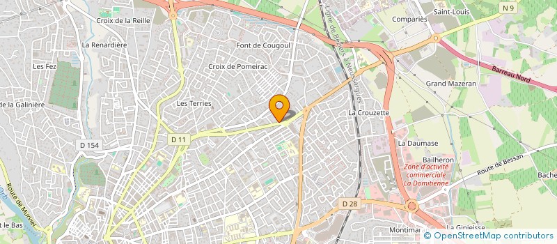 localisation de l'entreprise EMPLEO BEZIERS INDUSTRIE LOGISTIQUE SERVICE à BEZIERS