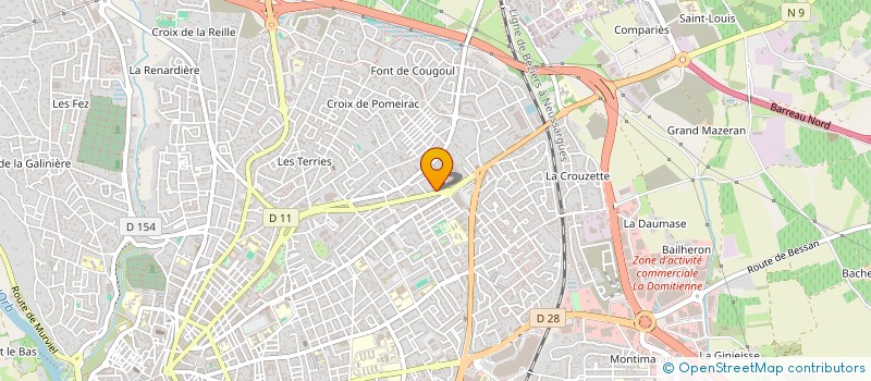 localisation de l'entreprise EMPLEO TOULOUSE à BEZIERS