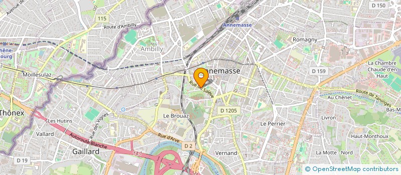 localisation de l'entreprise EMPLOI 74 à ANNEMASSE