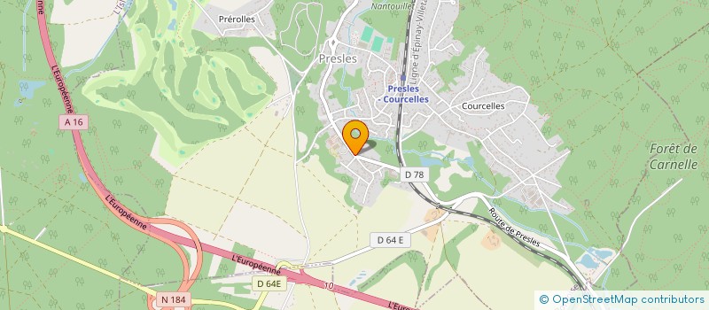 localisation de l'entreprise EMPLOI FORMATION EDUCATION INSERTION LOC à PRESLES