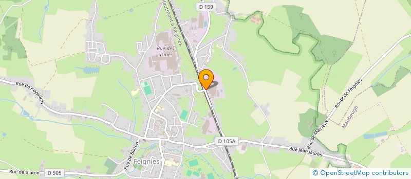 localisation de l'entreprise EMPLOI LOGEMENT SOLIDARITE LOISIRS  FEIGNIES