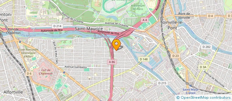 localisation de l'entreprise EMPLOI SOLIDARITE  MAISONS-ALFORT