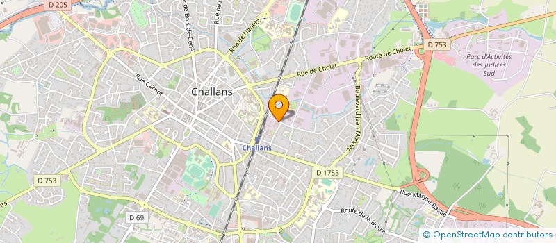 localisation de l'entreprise EMPLOI SOLIDARITE NORD OUEST VENDEEN à CHALLANS