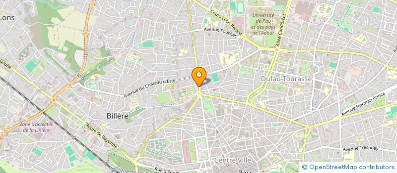localisation de l'entreprise EMPLOIS & ENTREPRISES 64 à PAU