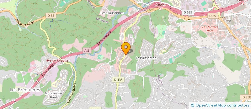 localisation de l'entreprise EMPLOIS ET SERVICES 06 à VALLAURIS
